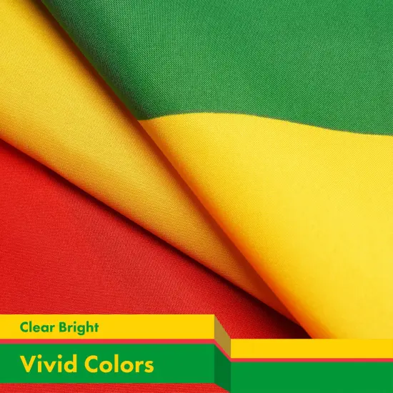 G128 Sao Tome and Principe Flag | 3x5 Ft | LiteWeave Pro Series Printed 150D Polyester | Country Flag, Indoor/Outdoor, Vibrant Colors, Brass Grommets {3}