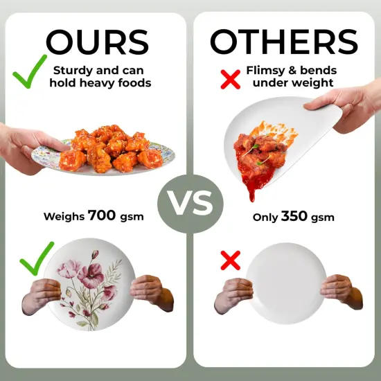 Earthtrends Heavy Duty Paper Plates for parties &ndash; Includes 8-Inch Paper Dessert Plates and 10-Inch Paper Dinner Plates &ndash; Disposable Floral Paper Plates for Parties, Weddings, Events, BBQs, Birthdays, Catering, Holidays &ndash; Elegant Tableware Set Provincial 32 {5}