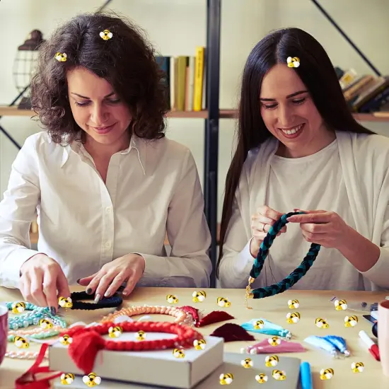 60 Pcs Tiny Resin Bees for Crafts Bulk Small Mini Plastic 3D Flatback Bee Charm Embellishments for Summer Honey Themed Decor Art DIY Crafts Home Decoration {5}