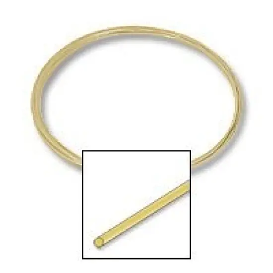 JewelrySupply 14K Yellow Gold Round Wire - 26 Gauge Soft - Professional Jewelry Making Wire {2}