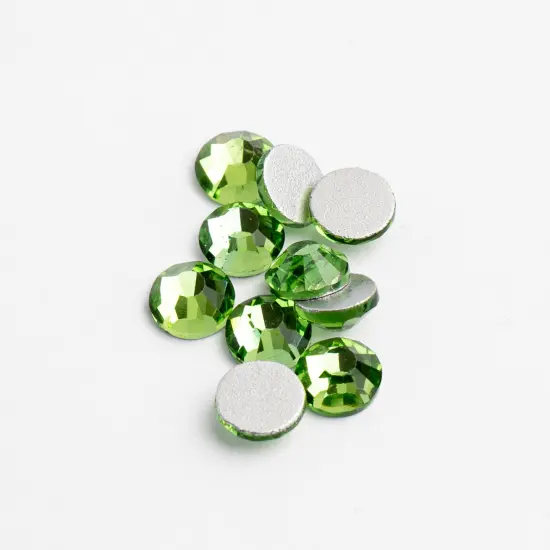 Crystal Lane DIY SS3 Glass Flatback Rhinestones, 1440pcs Peridot {1}
