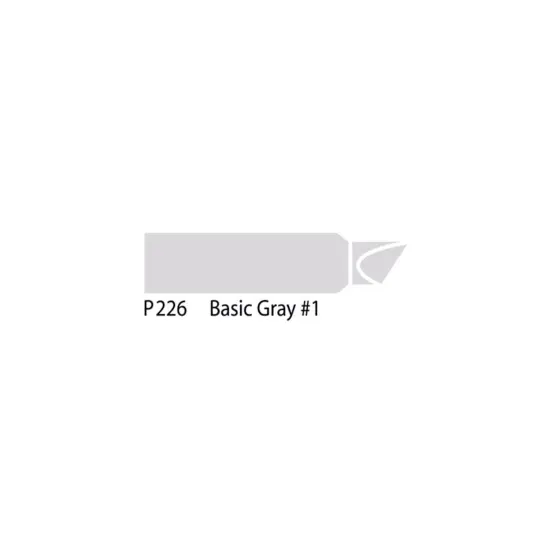 Chartpak AD&reg; Marker Grey Color Family, Tri-Nib Basic Gray 1 {3}