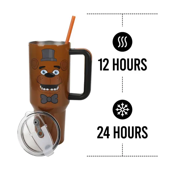 FNAF Freddy 40oz Stainless Tumbler {4}