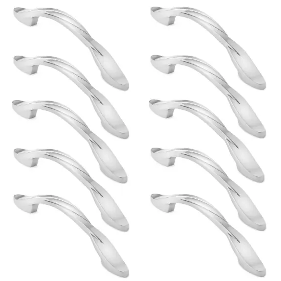 Cauldham Solid Braided Kitchen Cabinet Pulls Handles (5" Hole Centers) - Drawer/Door Hardware - Style M260 - Satin Nickel {3}