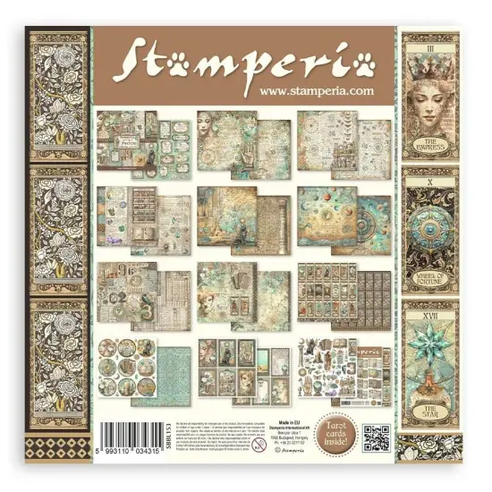 Stamperia Double-Sided Paper Pad 12"X12" 10/Pkg-Fortune {3}