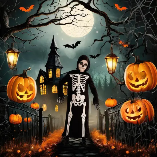 Skeleton Reaper Child Costume {4}