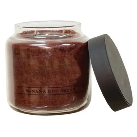 16 Ounce Banana Nut Bread Paraffin Wax 80-100 Hours Jar Candle Perfect for Kitchens or Living Areas {1}