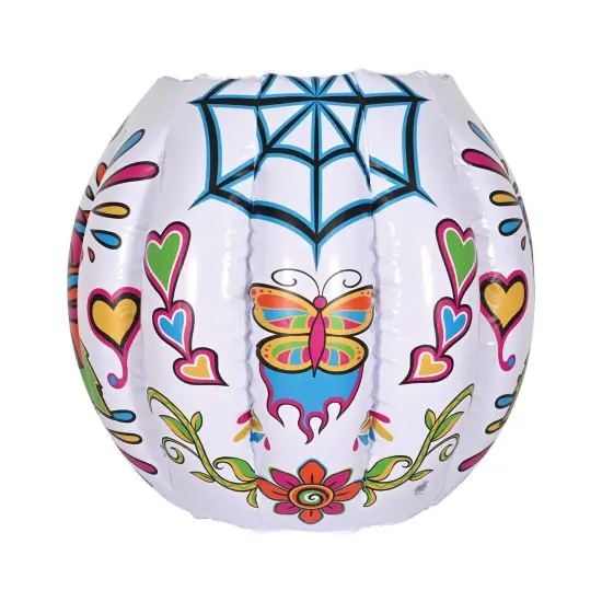 6 Pack Bulk Inflatable DOD Sugar Skull Cooler {4}