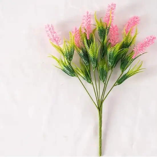 4pcs Lavender Flower Branch for Cheerful Table Decor Pink {1}