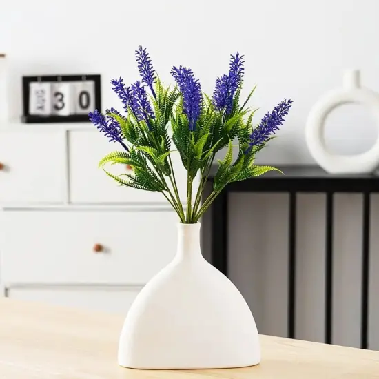4pcs Lavender Flower Branch for Cheerful Table Decor Purple {2}