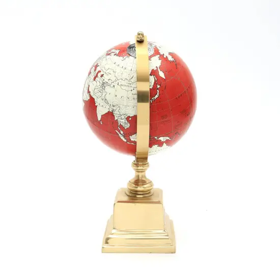 Tabletop Decorative Globe on Aluminum Base-10.75"(H) {5}