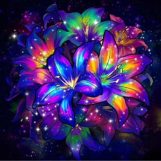 Diamond Painting Kits for Adults-Flowers Diamond Art Kits for Adults,5D Floral Diamond Painting Flowers {1}