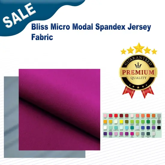 Bliss Micro Modal Spandex Jersey Fabric Plush {2}
