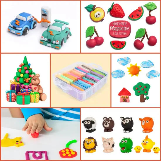 Polymer Clay Starter kit, Oven Bake Modeling Clay with Sculpting Tools, 28 Colors,1.7 lb {2}