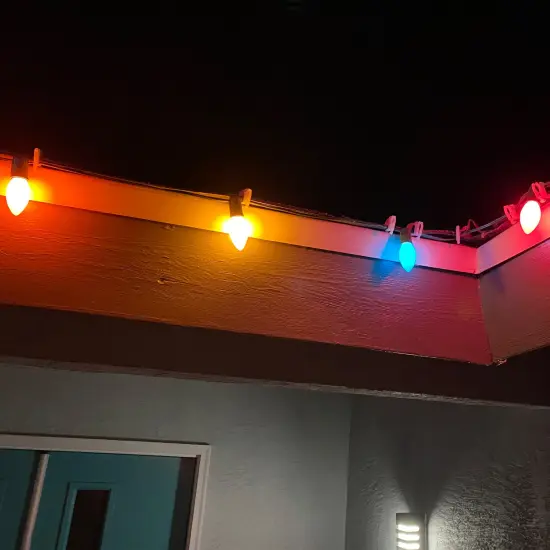 Northlight Opaque C7 Christmas String Lights - MultiColor - 24' Green Wire - 25ct {3}