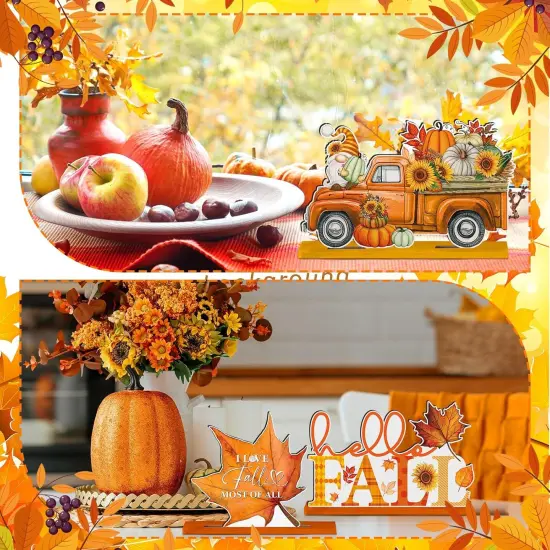 6 Pcs Fall Decor for Home Fall Table Centerpieces {4}