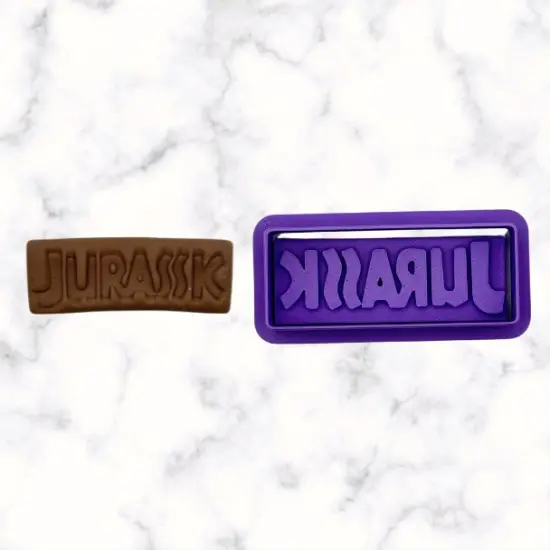 Dinosaur Jurassic (A) Name Cookie Cutter and Stamp {1}