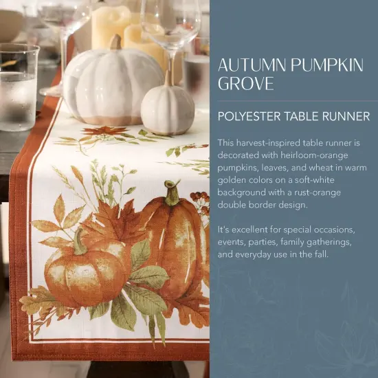 Autumn Pumpkin Grove Fall Runner - Table Decor {2}