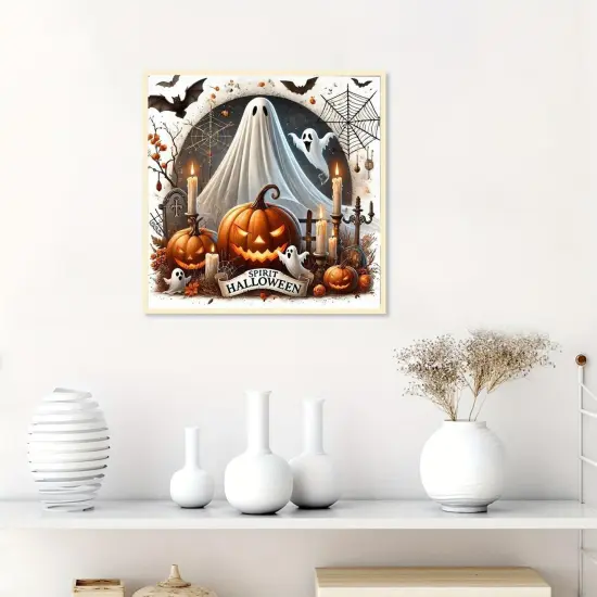 Halloween Ghost Pumpkin Diamond Art Painting Kits {5}