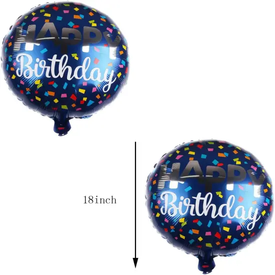 Star and Circle Mylar Foil Balloon {4}