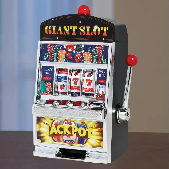 Collections Etc Giant Slot Machine Bank with Lights and Bells {1}