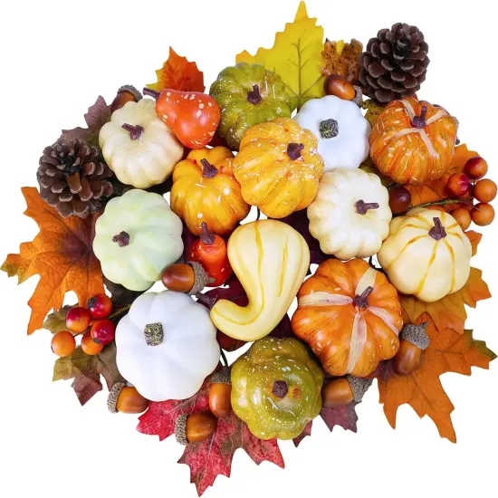 46 Pcs Assorted Fall Harvest Decor Table Decor {1}