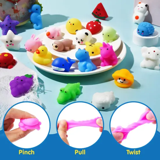Random 25 Pack Mini Squishy Mochi {2}