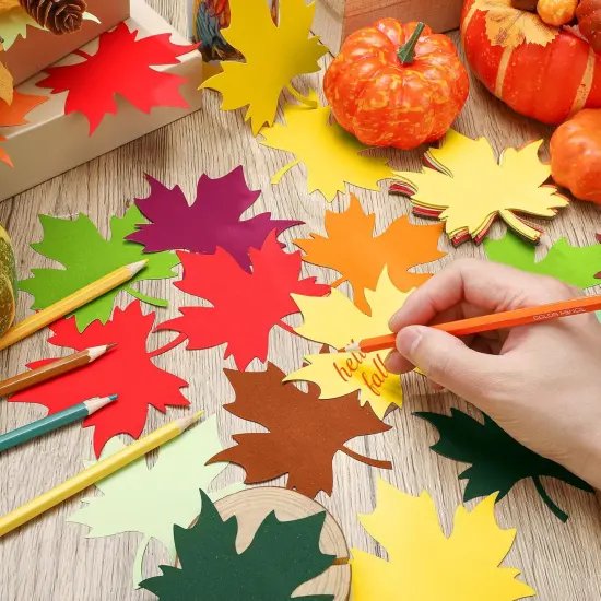 720 Pcs Maple Leaf Cutouts Paper {2}