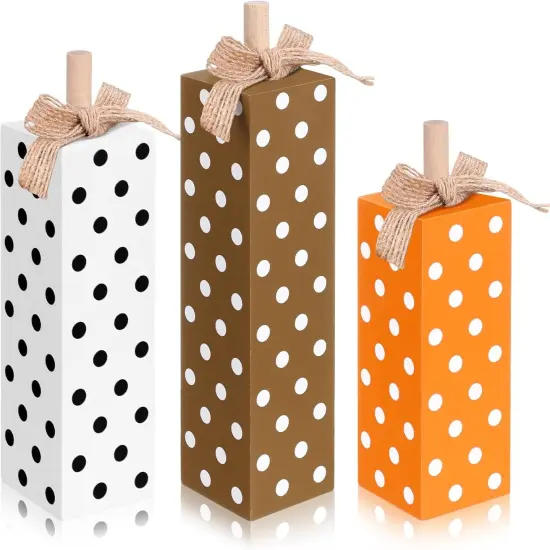 3 Pcs Fall Decorations for Home Fall Table Block Signs {1}