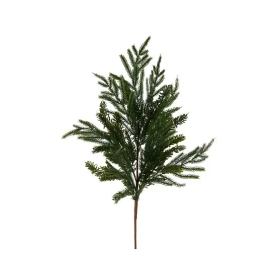 30" Realistic Ming Pine Spray | Faux Noble Fir Christmas Greenery -XX9782 {1}