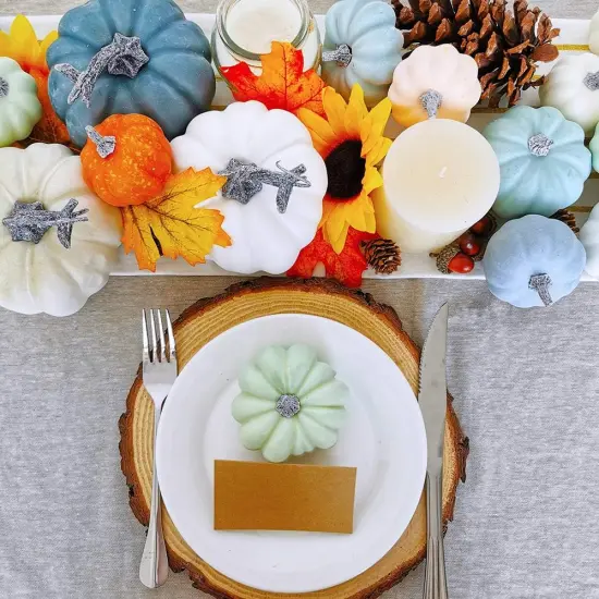 24 Pcs Bulk Assorted Foam Pumpkin {5}