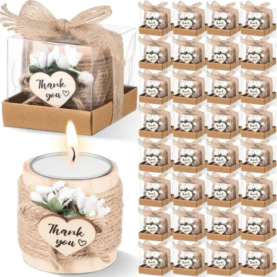 Wood Tealight Candle Holders &ndash; Wedding, Shower & Memorial Favors {1}