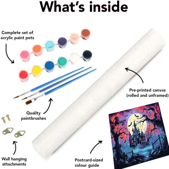 Haunted House Paint by Numbers Kit - 16 * 20inch {5}