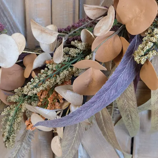 Autumn Leaves Eucalyptus Leaf Fall Wreath {5}