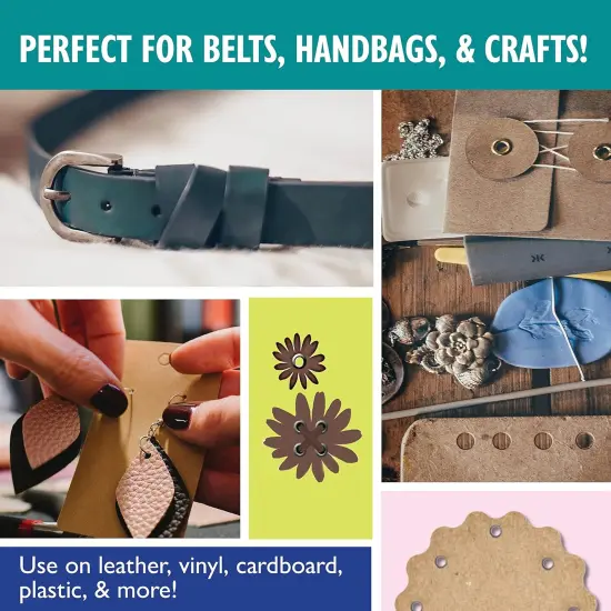 The Beadsmith Rotating Ergonomic Leather Hole Punch, Six Hole-Size Options, Leather Crafts and Jewelry-Making Supplies {5}