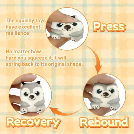 30 Pack Party Favors for Kids Filled with Squishy Toys {3}