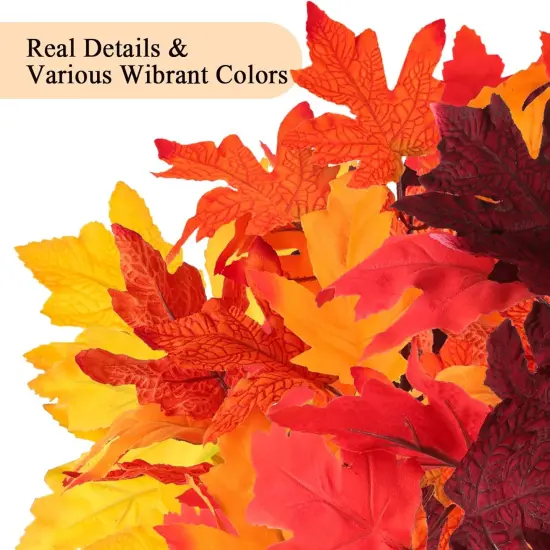 Artificial Maple Leaves Branches {2}