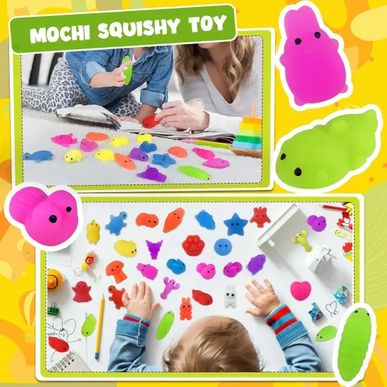 80 PCS Colorful Squishy Animals Toy {5}