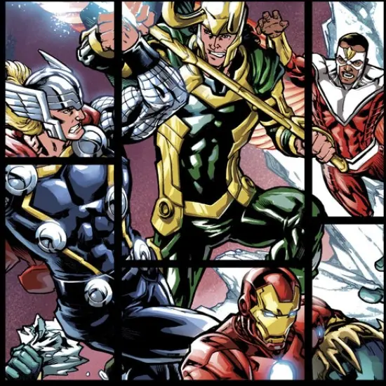 Licensed Marvel Prints Marvel Avengers Marvel Dynamic Power Fleece Fabric by the Yard {1}