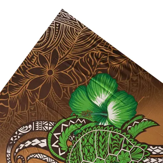 Hibiscus Turtle Tribal Assortment Polyester Sarong 72" L x 45" W Green {7}