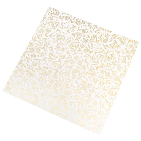 Jen Hadfield Along The Way Foiled Cardstock 12"X12"-W/Gold Foil {4}