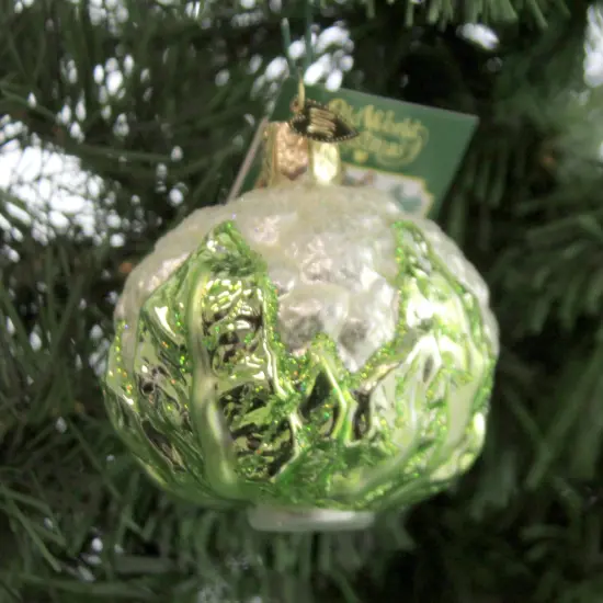 Old World Christmas 2.5 Inch Cauliflower Tree Ornament , Ornament Vegetable Green {3}