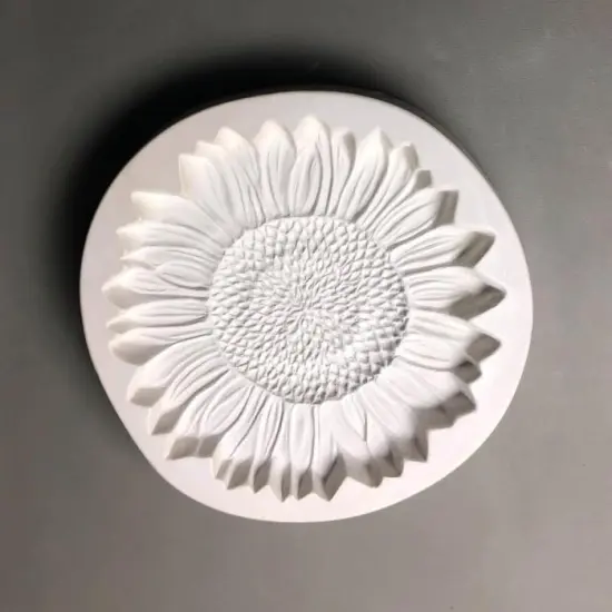 8" x 8" x 1.25" Sunflower Texture Glass Fusing Kiln Mold {3}