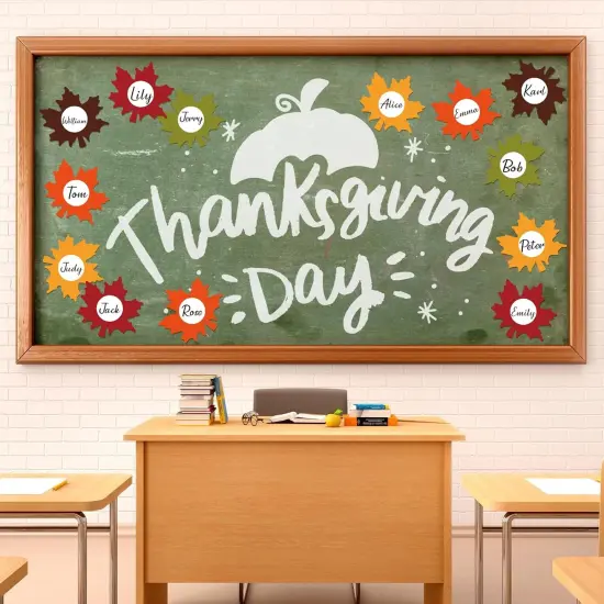 Colorful Autumn Maple Leaf Paper Cut-Outs {3}