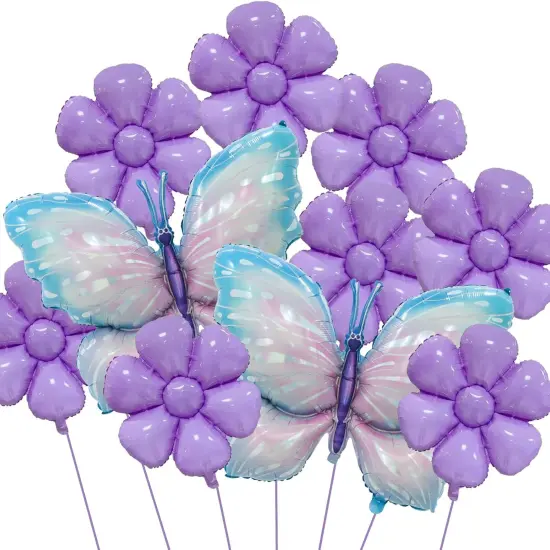 Butterfly Balloons Gradient Purple {1}