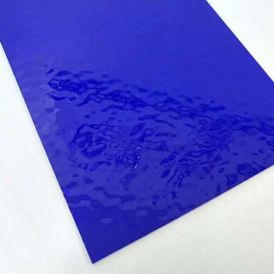 Wissmach COBALT BLUE English Muffle Stained Glass Sheet &ndash; Vintage Ripple Textured Art Glass for Mosaics, Panels, Lamps & DIY Crafts | Hand-selected by The Little Flowers {6}