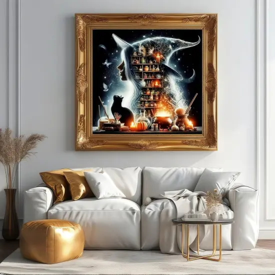 Halloween Witch 5D Diamond Painting Kits for Adults,13.7x13.7 Inch {3}