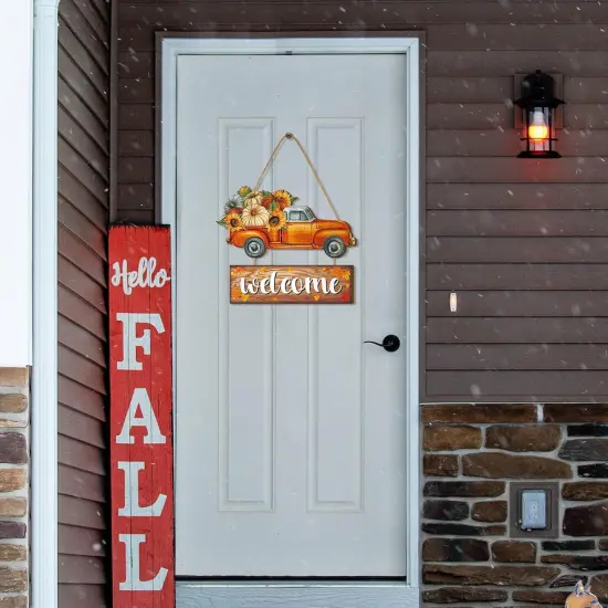 Fall Door Sign Porch Decor {2}