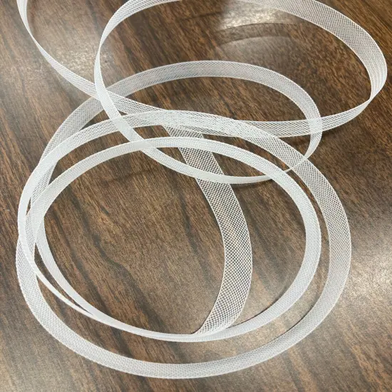 1 Yard Horsehair Braid Trim Crinoline Webbing for Sewing 100% Nylon 1/2" Wide White {1}