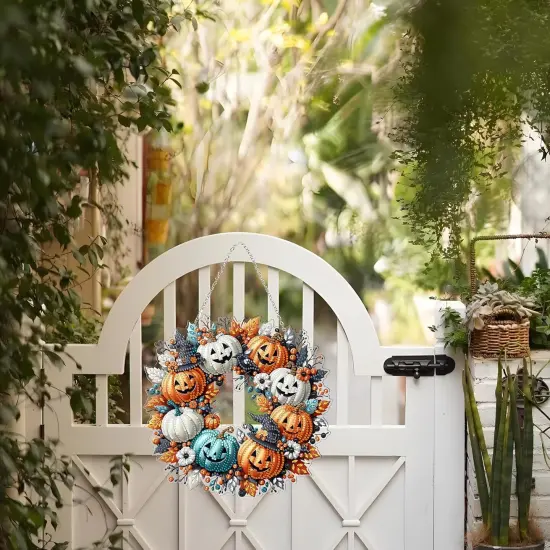 Diamond Art Hanging Kit for Adult (Halloween Pumpkin) {5}